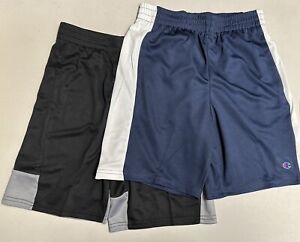 Champion Athletic Boy Shorts 2 Pack Navy w White and Black w Gray Size 10/12 New