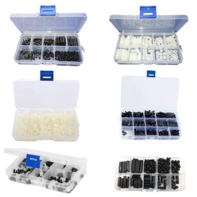 Nylon Nylon M2 M2.5 M3 Hex Column Standoff Spacer Screw Nut Assortment Kit PCB