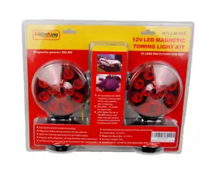 12V LED Magnetic Towing Trailer Light Kit 24 LEDS Multi-Function DOT HTLLM-008 - Picture 1 of 9