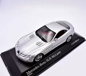Modellino auto scala 1:43 Mercedes Benz SLR McLaren Minichamps modellismo grey - Foto 1 di 4