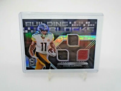 2020 PANINI SPECTRA BUILDING BLOCKS CHASE CLAYPOOL TRIPLE RELIC /99 - Image 1 of 4