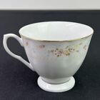 Vintage Porcelain White Floral Tea Cup By China Made in China 3”
