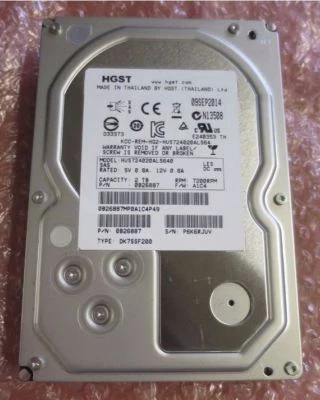 HGST Ultrastar HUS724020ALS640 3.5" 2TB 7.2K SAS 6Gbp/s Hard Drive HDD 0B26887 - Image 1 of 2