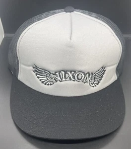 Cappello Nixon regolabile snapback freebird skate trucker grigio antracite berretto nuovo - Foto 1 di 6