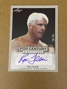 2013 Leaf Pop Century Autograph Nature Boy Ric Flair NWA WWE HOF # 24/25 - Picture 1 of 2