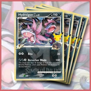 Pokemon TCG: Hydreigon C lv.61 SWSH138 Sword & Shield Promo Set of 4 - Picture 1 of 2