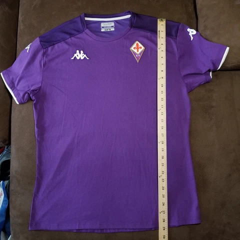 Fiorentina Home Football Shirt Kappa Gara Soccer Jersey MENS XXL All Patches Cover