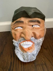 Fidel Castro Mask Soft Vinyl Vintage Cesar 1980 Halloween Costume - SUPER RARE - Picture 1 of 1