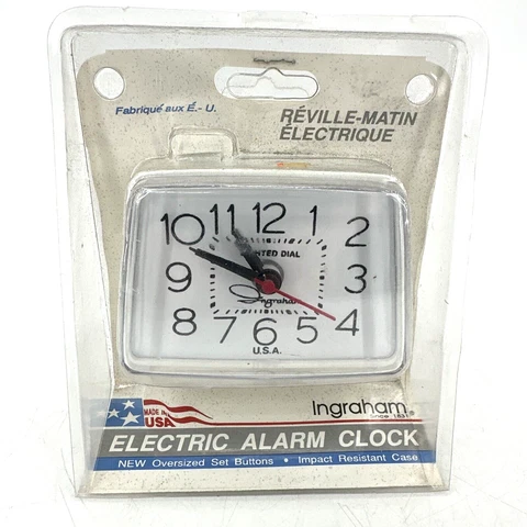 Vintage Toastmaster Ingraham Electric Lighted  Dial Alarm Clock NEW OLD STOCK Cover