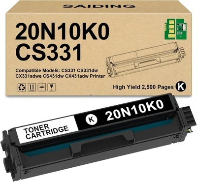 CS331 Toner Cartridge 20N10K0 Black for Lexmark CS331 CX331 CX431 Printers - Image 1 of 4
