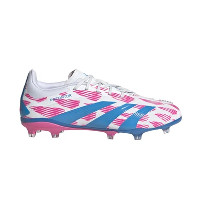 adidas Predator Elite Firm Ground Football Cleats Youth Boys White Sneakers Athl - Image 1 of 4