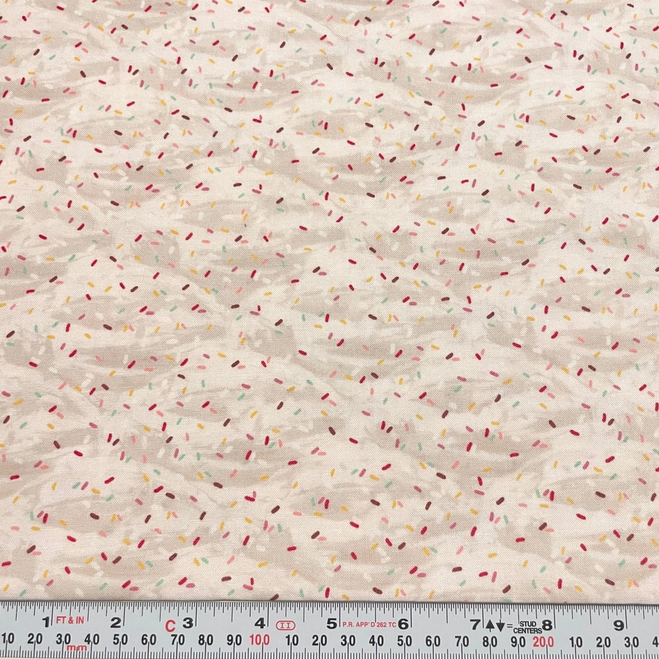 Love at First Bite for Windham Fabrics 2012 Sprinkles Cotton Remnant 12" x 43" - Image 1 of 2