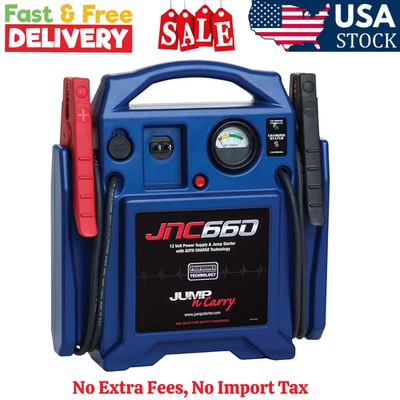 Clore Automotive Jump-N-Carry JNC660 1700 Peak Amp 12 Volt Jump Starter , Blue - Image 1 of 4