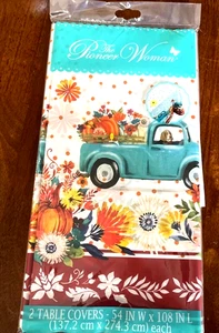 Table cover Pioneer Woman 54 x 108 Festive Thanksgiving, Fall Set Of 2 - Picture 1 of 3