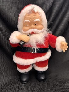 Botella de Coca-Cola de Colección Años 80 Cara de Goma Peluche Muñeca de Santa Claus Richs DAKIN Navidad - Imagen 1 de 9