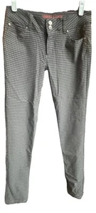 SABRINA LAUREN Women’s Sz 10 Black Gray Check Skinny Pants Stretch NEW WO Tags - Picture 1 of 9