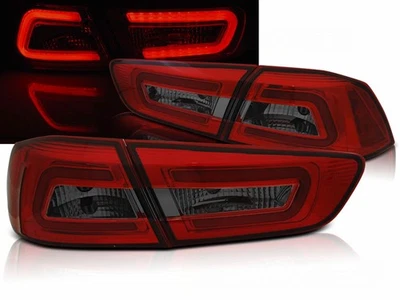 Kit luci posteriori LightBar a led per Mitsubishi Lancer CY0 rosso fumo opaco - Immagine 1 di 3