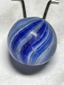 HSMibs Blue & White Onionskin .69” Hand Made Marble Tr1-a29 - Picture 1 of 9