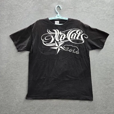 Camisa De Colección No Fear Hombres L Negra Gráfica Nor Cal Bear Star Skater Y2K Foto 1 de 4