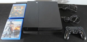 Sony PlayStation 4 500GB Gaming Console - Black (CUH-1001A) & Game Bundle  - Picture 1 of 19