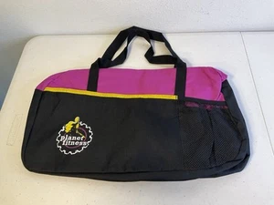 PLANET FITNESS Black & Fuchsia Gym Bag. 18”x10”x8”. NEW. - Picture 1 of 9