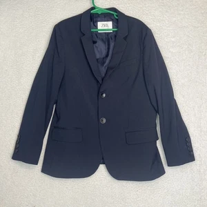 Blazer Zara de lana extra fina talla 10 azul 2 botones (leer) - Imagen 1 de 7