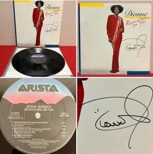 Dionne Warwick- (Signed) Reservations For Two Vinyl LP ARISTA 1987 Autographed ! - Imagen 1 de 9