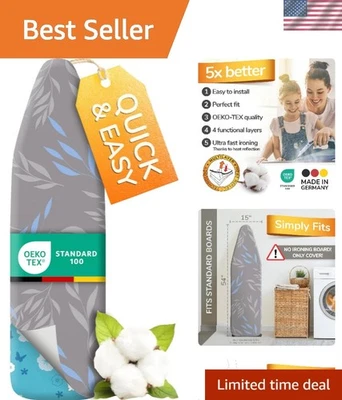 Cubierta para tabla de planchar Turbo 15x54 - Planchado rápido y eficaz Foto 1 de 4