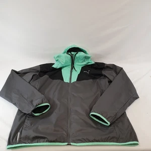 Puma Herren Reactive Trainingsjacke Woven Training Top grau/grün Full Zip Large - Bild 1 von 21
