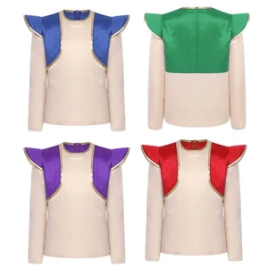 Costumi Bambini Ragazzi Camicia Araba Cosplay Gilet Vacanze Maniche Lunghe Cappotti - Foto 1 di 23