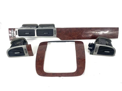 Juego de rejillas de ventilación Yukon Tahoe Suburban Avalanche Sierra 2007-2014 borde de tablero grano de madera Foto 1 de 4