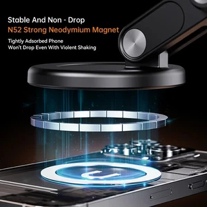 Boneruy X51 Neuf Support Voiture Support Aspirateur Rotation 360° Universel Magnétique Mobile Support - Photo 1 sur 6