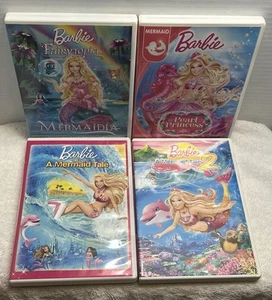 Barbie Mermaid DVD Lot/4 A Mermaid Tale 1&2/Mermaidia/The Pearl Princess READ - Picture 1 of 10