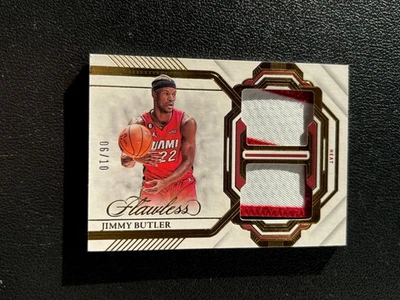 Jimmy Butler 2022-23 Flawless Gold Game Worn Patch Miami Heat 6/10 E31 - Image 1 of 2