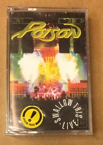 POISON - SWALLOW THIS LIVE (1991) SEALED CASSETTE MADE IN TURKEY - Picture 1 of 2
