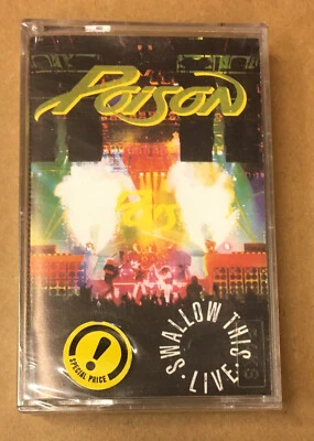 POISON - SWALLOW THIS LIVE (1991) SEALED CASSETTE MADE IN TURKEY - Image 1 of 2