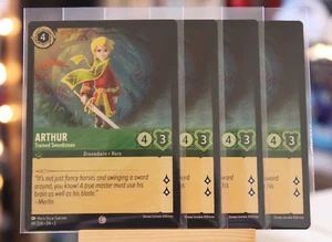 Disney Lorcana Play Set - Arthur Trained Swordsman - 69/204 NM+ NON-Foil x4 - Picture 1 of 1