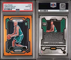 Jordan Walsh 2023 Panini Prizm #158 Orange Prizm #46/49 PSA 10 Rookie (RC) - Picture 1 of 3