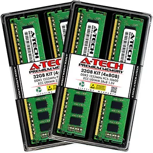 32GB 4x 8GB PC3-10600E ECC UDIMM ASUS TS300-E8-PS4 Memory RAM - Picture 1 of 2