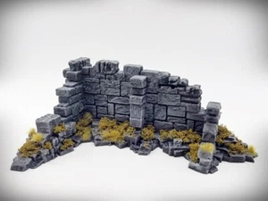 Ancient Ruins Terrain - Corner Wall "A" (Small) - Tabletop Wargaming RPG Gelände - Bild 1 von 1