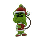 Grinch Keyring Christmas Grinch Gift Funny Cute Green Grinch in Christmas Hat