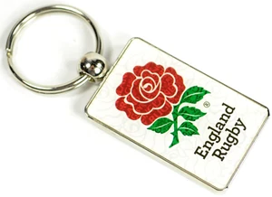 Inglaterra Rugby Llavero RFU Rosa Deluxe Mercancía Oficial Rugby Union - Imagen 1 de 3