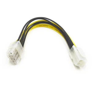 7.8inch 20cm 4 Female pin P4 to 8 Male pin ATX EPS 12v Power Adapter PCIe Cable - Picture 1 of 4