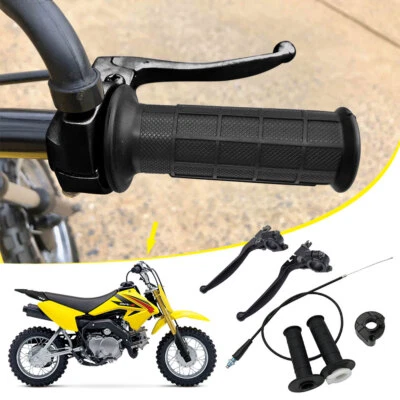 Throttle Handle+Right Brake Lever For Suzuki JR50 RM100 RM125 RM 50 60 RM80 RM85 - Image 1 of 4