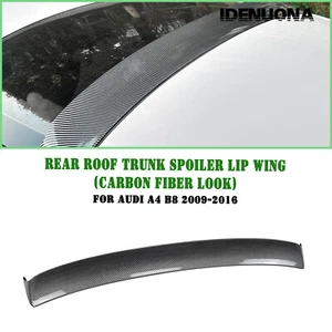 Alerón labial del maletero trasero aspecto carbono para Audi A4 B8 2009-2016 2010 - Imagen 1 de 9