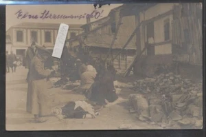 Mazedonien  Üsküb   Typen  Straßenpartie     Fotokarte Feldpost 1917 - Picture 1 of 2