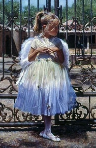 Steve Hanks, "Angel at the Gate", Limited Edition, 23"h x 15"w - Bild 1 von 1