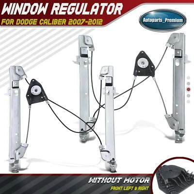 Regulador de ventana eléctrica para conductor y pasajero delantero 2 piezas para Dodge Caliber 2007-2012 Foto 1 de 4