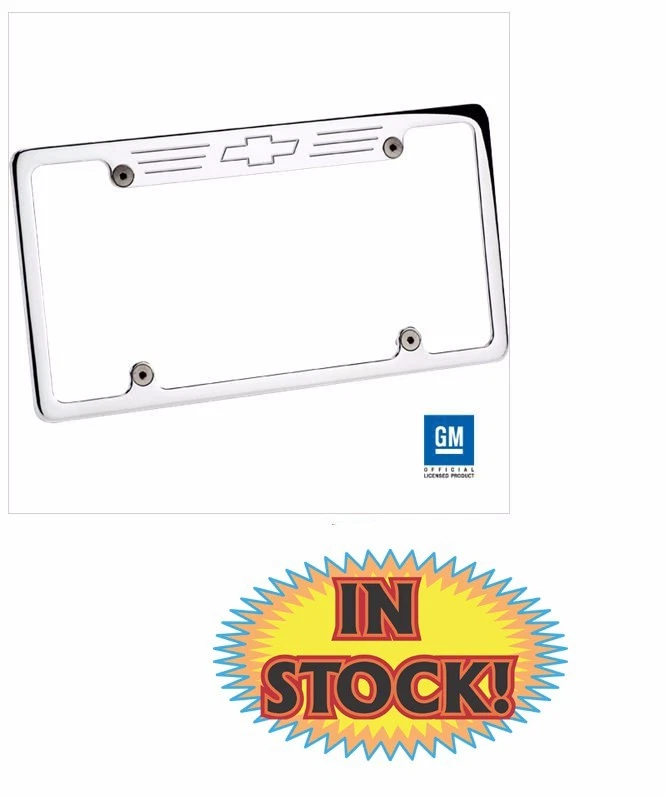 Billet Specialties 55623 - Bowtie License Plate Frame without Light -Polished - Image 1 of 1