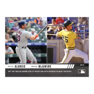 2019 Topps Now #859 Pete Alonso Mark McGwire - Picture 1 of 2